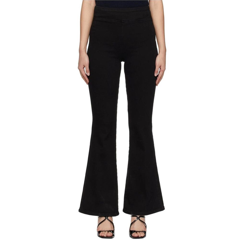Frame Denim Black Flare Pants